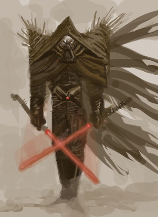 Illustration for article titled Artists redesign Darth Vader with only George Lucas' original script as a guide